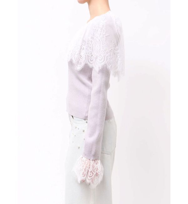 MERCURYDUO「スカラレース襟ニット」|ニット・セーター|