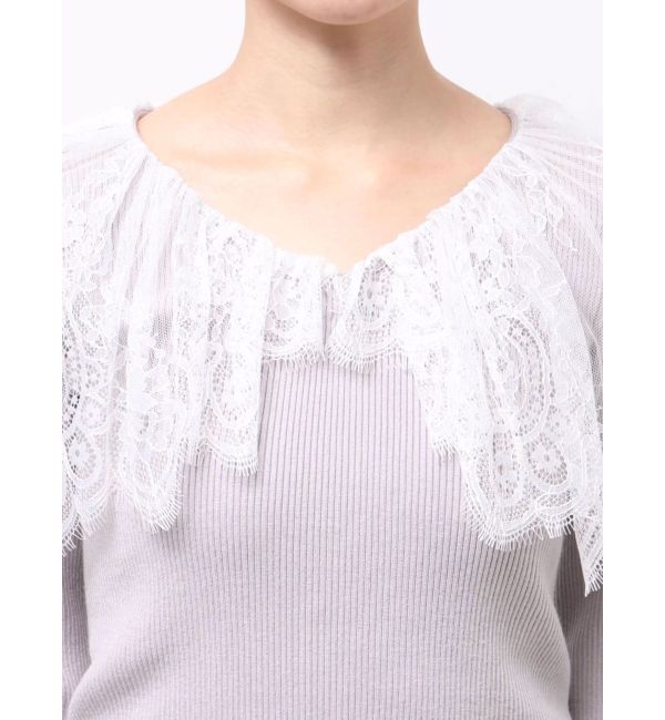 MERCURYDUO「スカラレース襟ニット」|ニット・セーター|