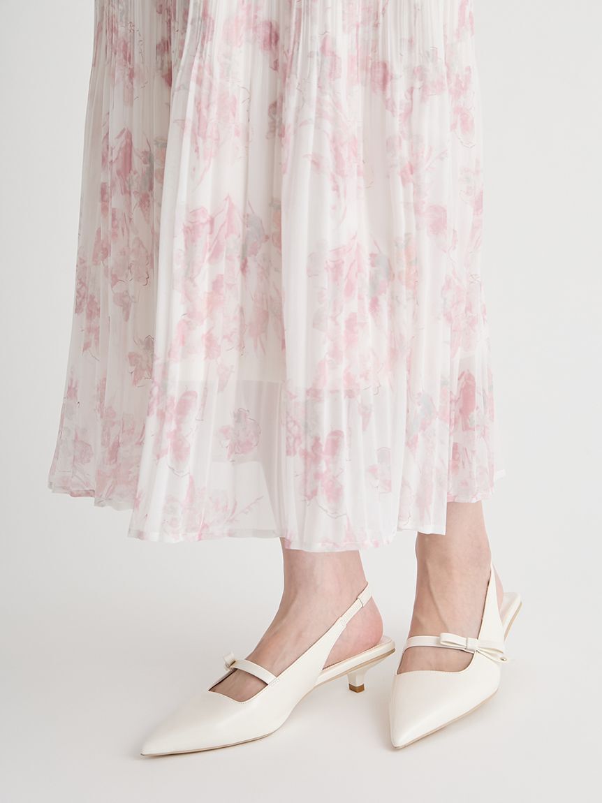 CELFORD「マーブルフラワープリントワンピース」|ワンピース|