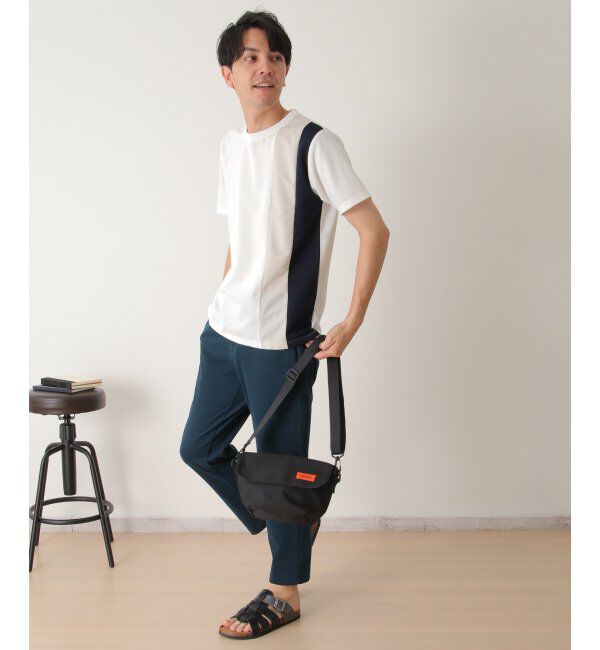 ikka「【接触冷感／吸水速乾】マルチファンクション縦切り替えT【親子おそろい】」|Tシャツ・カットソー|