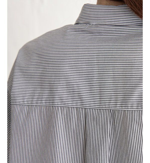 ikka「ストライプ長袖シャツ」|シャツ・ブラウス|