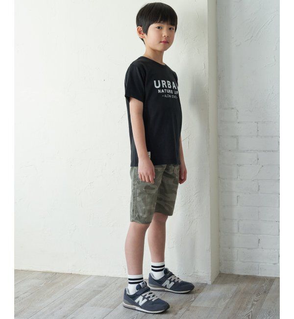 ikka kids「【親子おそろい】URBAN NATURE LIFE アーバンネイチャーライフ フロッキープリントT（120~160cm）」|Tシャツ・カットソー|