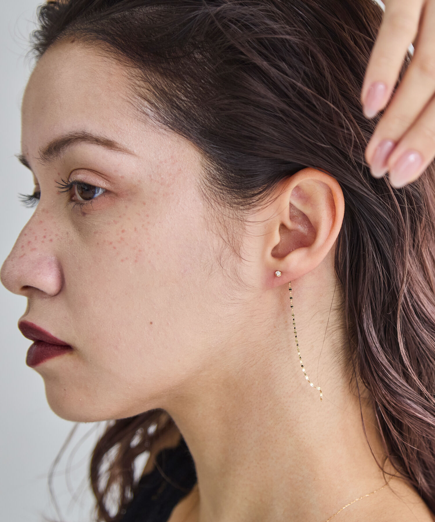 JUPITER「【K18】ベーシックダイヤモンドピアス /片耳」|ピアス|