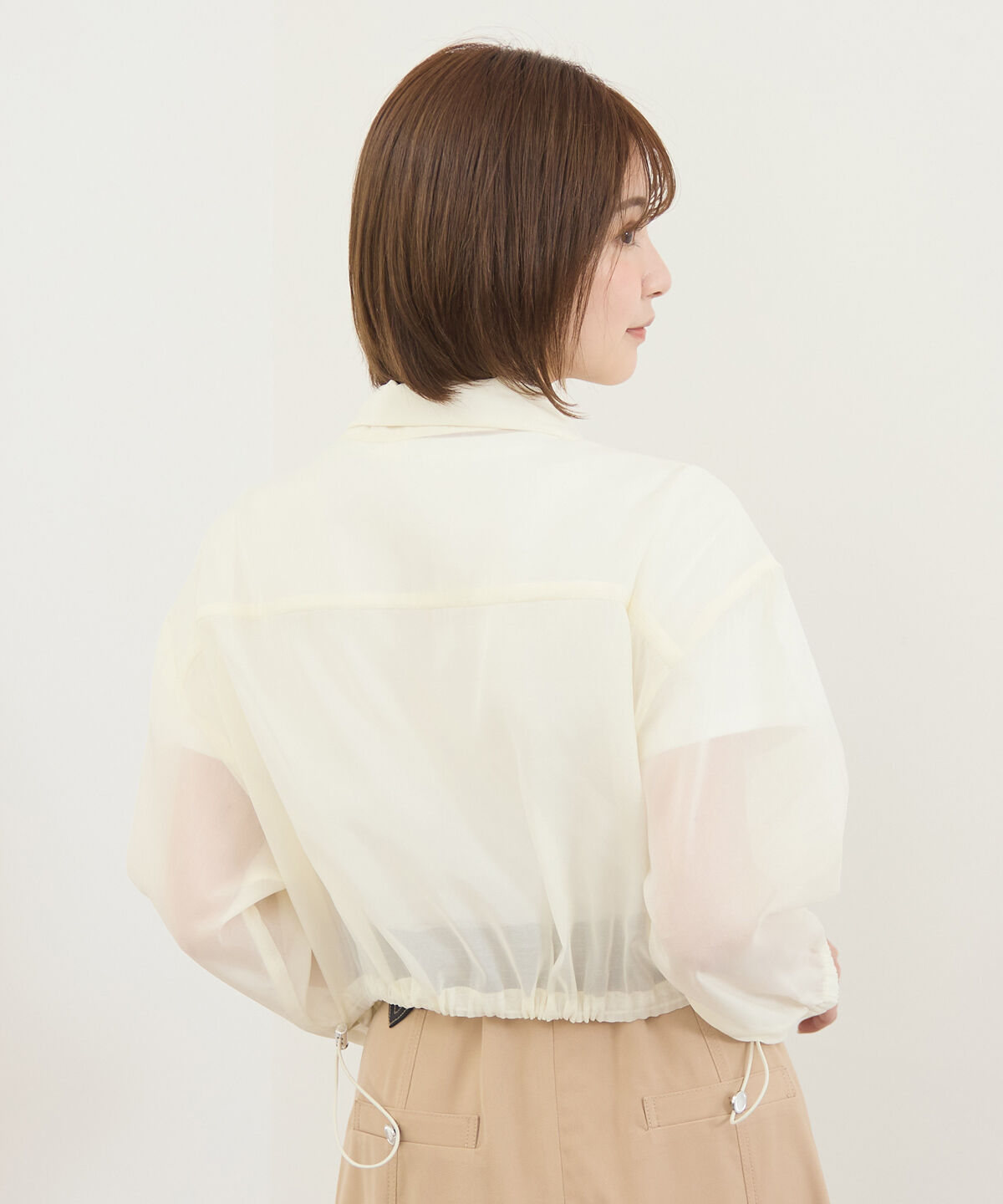 REDYAZEL「フロントポケットシアージャケット」|ノーカラージャケット|