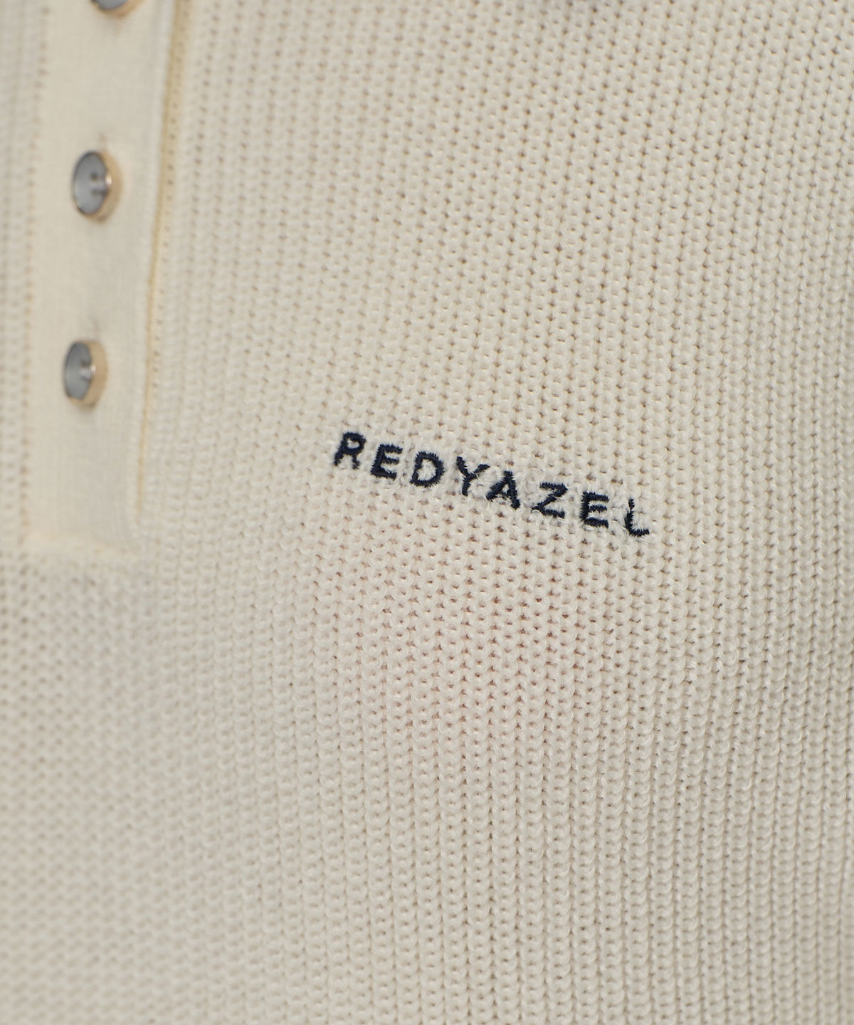 REDYAZEL「バイカラーポロニットロングスリーブミニワンピース」|ワンピース|