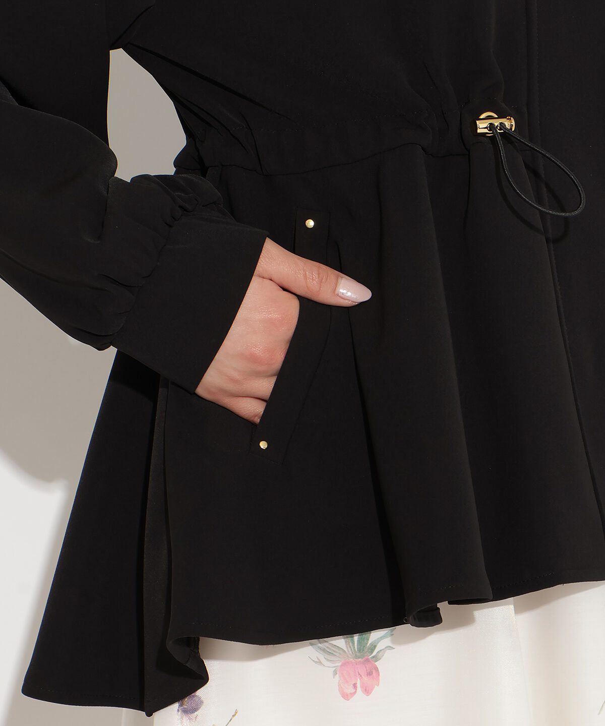 WILLSELECTION「ドロストペプラムフードブルゾン」|ブルゾン・スタジャン|