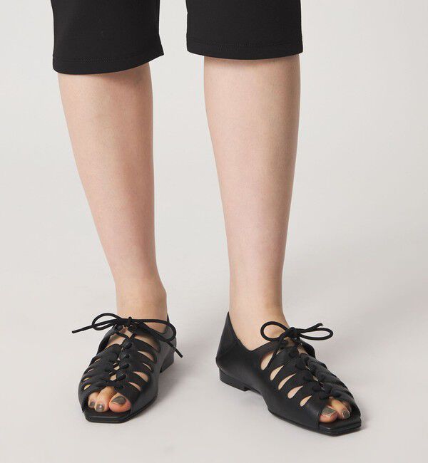 ODETTE E ODILE「ギリーオープントゥ フラット10&uarr;」|パンプス|