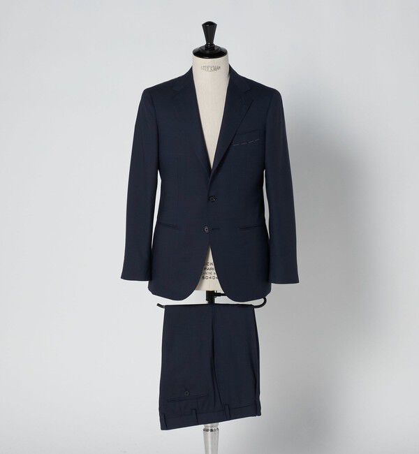 UNITED ARROWS「タスマニアウール ピンチェック シングル 3ボタン スーツ S-MODEL　ヨコストレッチ 撥水」|スーツ|