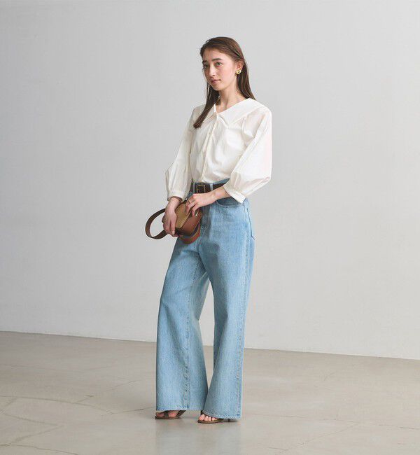 UNITED ARROWS「ビック カラー ブラウス ‐ウォッシャブル‐」|シャツ・ブラウス|