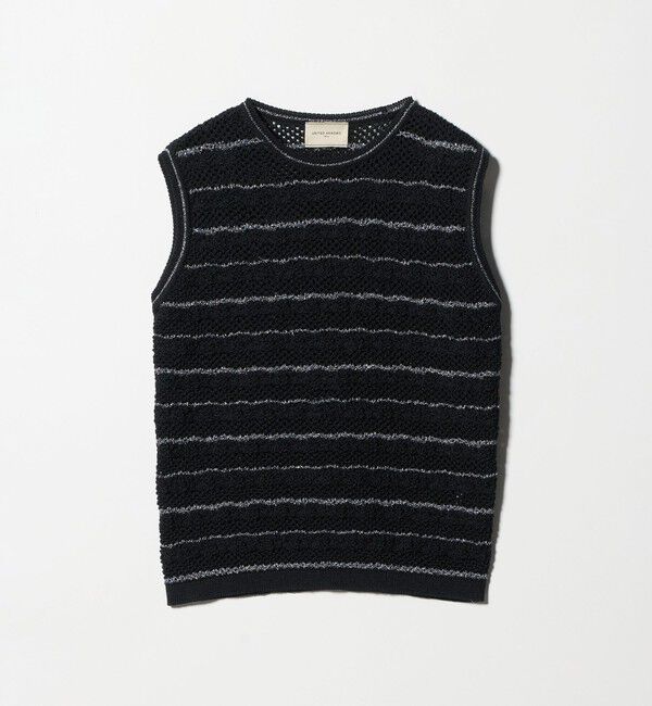 UNITED ARROWS「YTM ラメ ベスト ‐ウォッシャブル‐」|ベスト・ジレ|BLACK