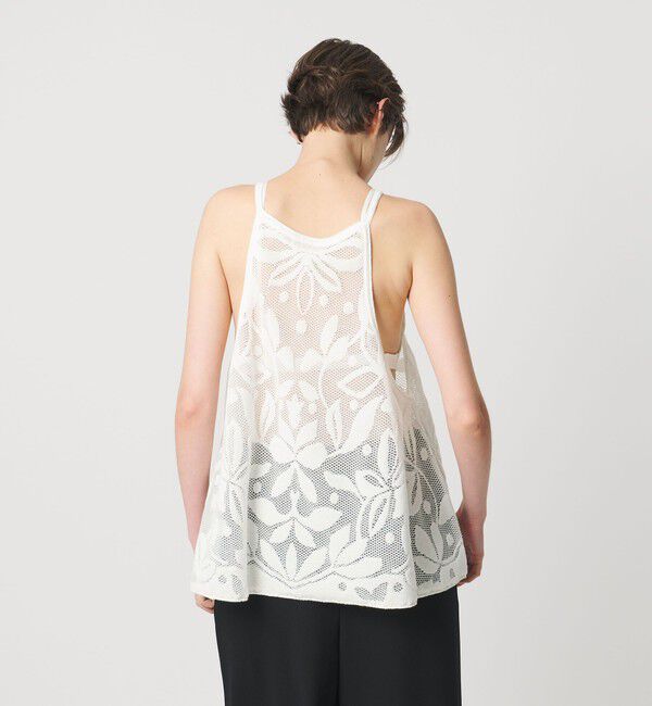 AEWEN MATOPH「＜AEWEN MATOPH＞メッシュジャガード アシンメトリーフレアキャミソール」|キャミソール|