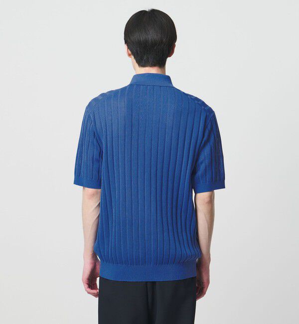 UNITED ARROWS「シャーリーカーン ワイドリブ ニットポロシャツ」|ポロシャツ|