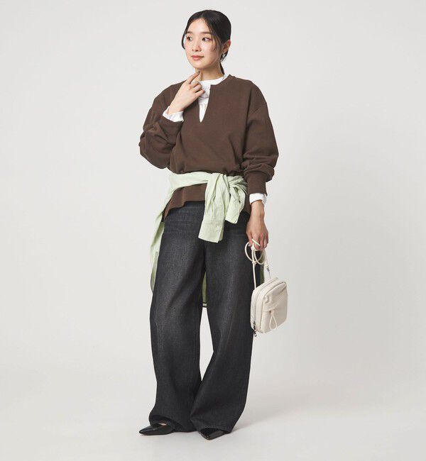 UNITED ARROWS green label relaxing「【WEB限定】＜at ease＞ダブルフェイス プルオーバー カットソー」|Tシャツ・カットソー|