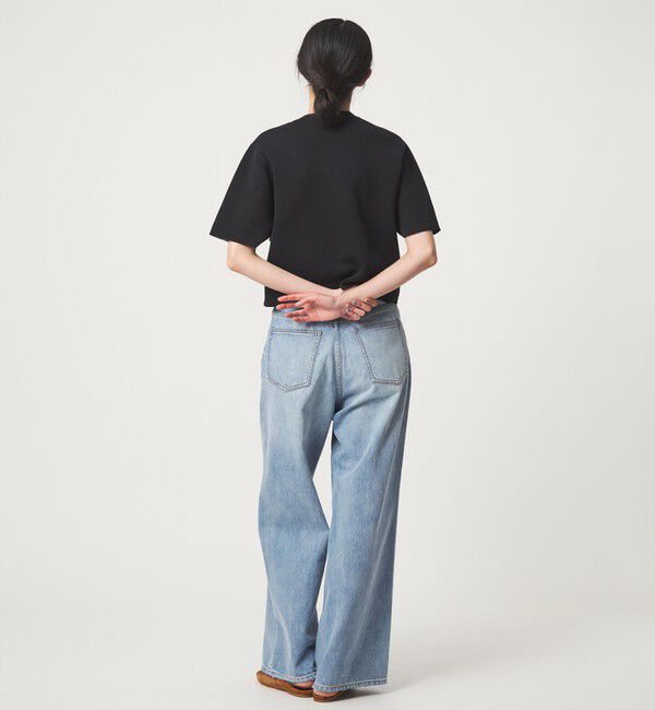 EMMEL REFINES「＜EMMEL REFINES＞EM HW フラワーモチーフ ショートスリーブ ニット」|ニット・セーター|