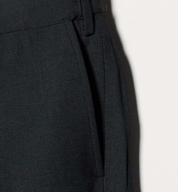 UNITED ARROWS green label relaxing「A+ COOL ポリエステル バーズアイ スタンダード アジャスター NP スラックス -ウォッシャブル・ストレッチ」|スラックス|