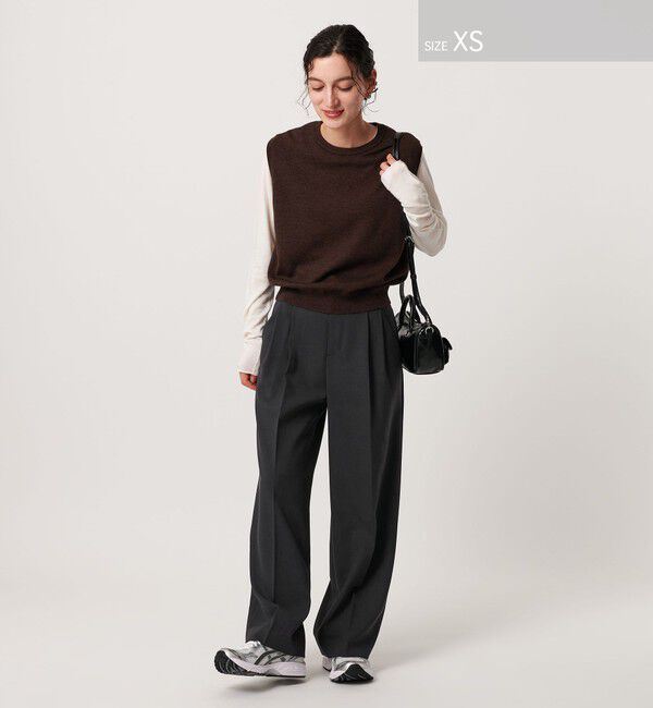 BEAUTY&YOUTH UNITED ARROWS「ポリエステルブレンド ２タック タブワイドパンツ」|その他|