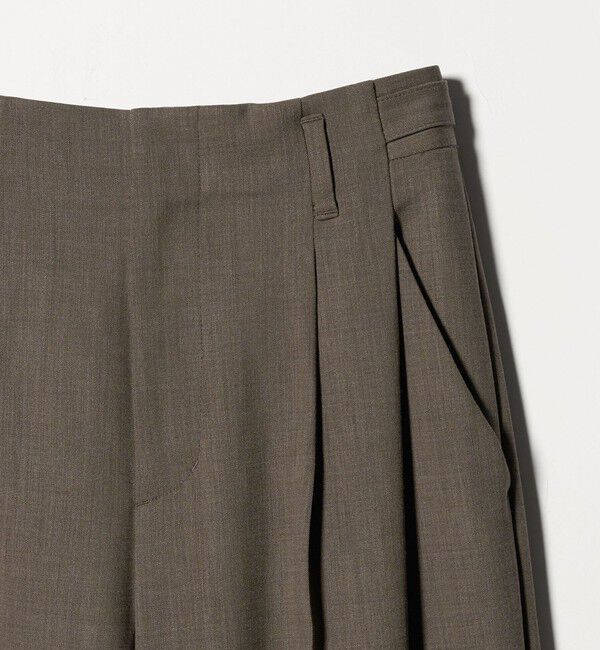 BEAUTY&YOUTH UNITED ARROWS「ポリエステルブレンド ２タック タブワイドパンツ」|その他|