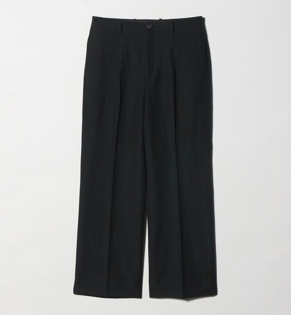 BEAUTY&YOUTH UNITED ARROWS「スリーク ウール リネン 1プリーツ トラウザー セットアップ対応」|チノ|