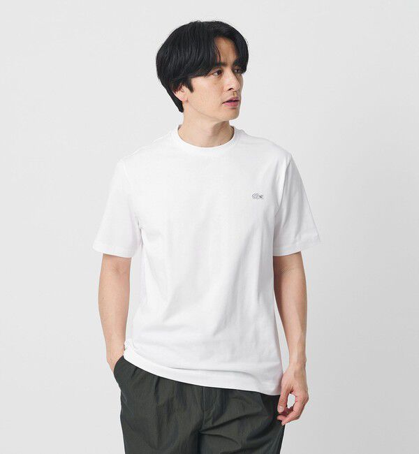 BEAUTY&YOUTH UNITED ARROWS「＜LACOSTE＞アウトライン クロック クルーネック Tシャツ」|Tシャツ・カットソー|