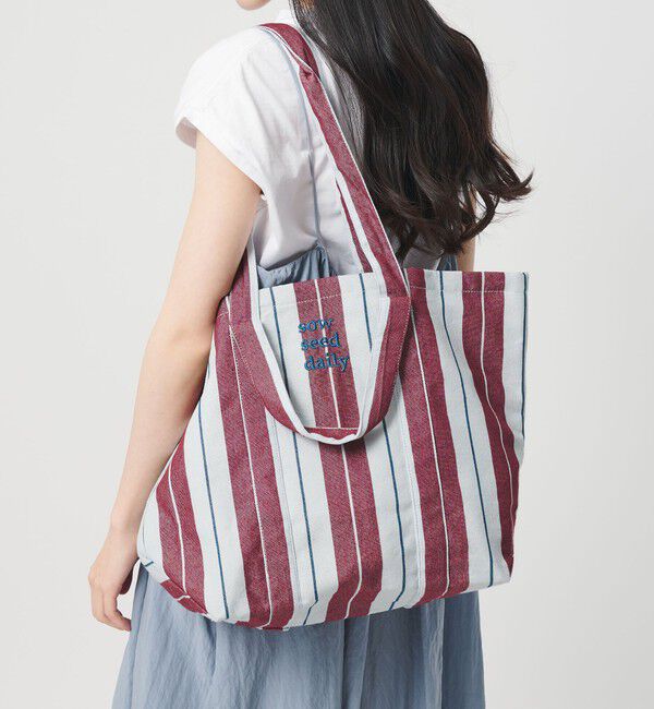 BEAUTY&YOUTH UNITED ARROWS「【別注】＜beej＞ストライプ 2WAY トートバッグ」|トートバッグ|