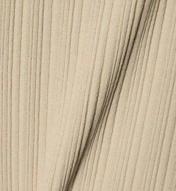 BEAUTY&YOUTH UNITED ARROWS「【WEB限定】ランダムリブ ヘンリーネック スナップ 5分袖Tシャツ」|Tシャツ・カットソー|