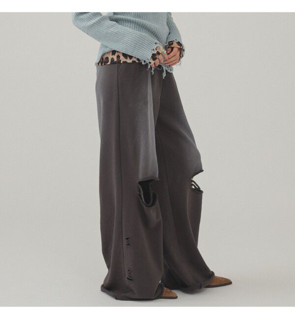 Ray BEAMS 「ダメージ スウェット パンツ」|その他|