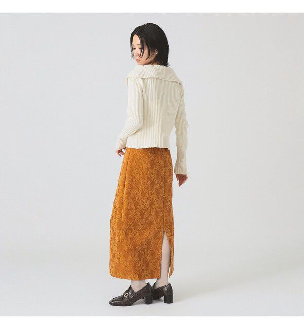 Ray BEAMS 「起毛 レース タイト スカート」|タイト|