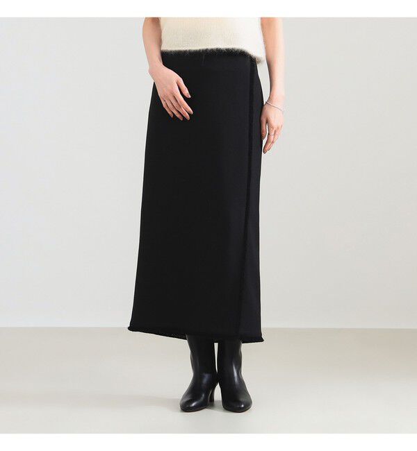 Demi-Luxe BEAMS 「フリンジ  Iライン スカート」|スカート|