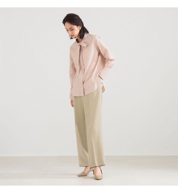 Demi-Luxe BEAMS 「コットン リボンタイ シャツ」|シャツ・ブラウス|