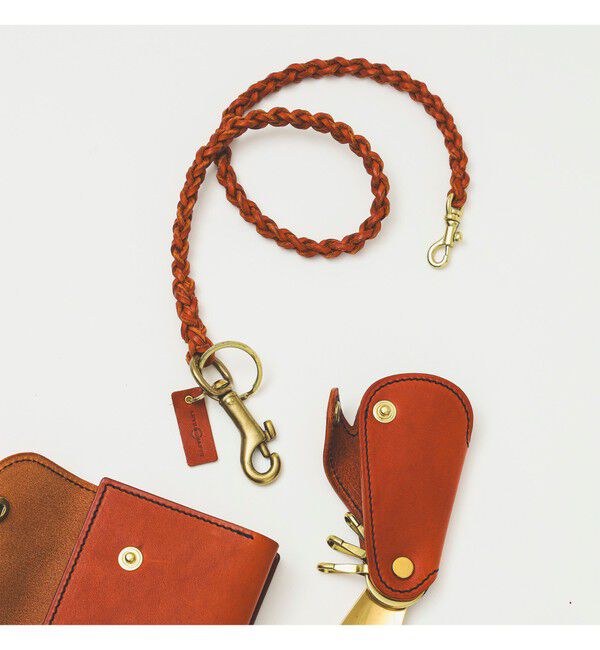 BEAMS PLUS「ARTS & CRAFTS / ELBAMATT WALLET CORD」|傘|BROWN