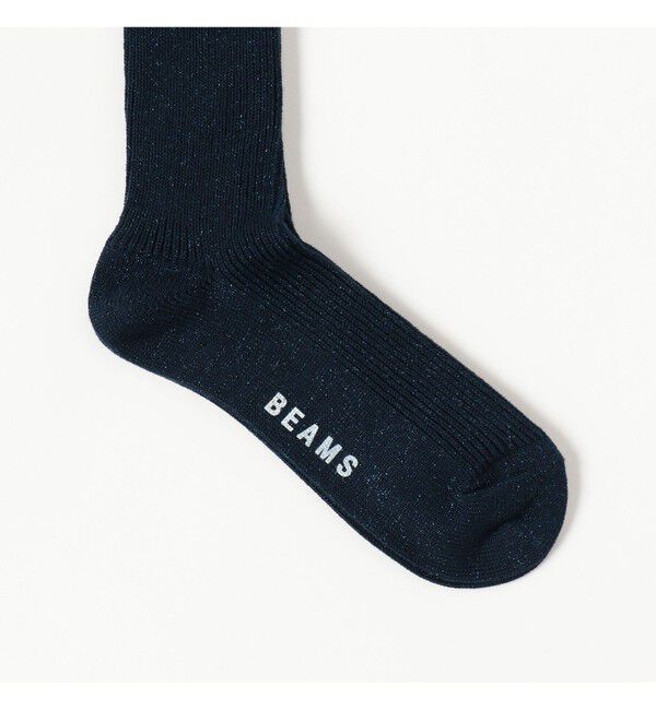 BEAMS「ラメ クルー ソックス」|ソックス|