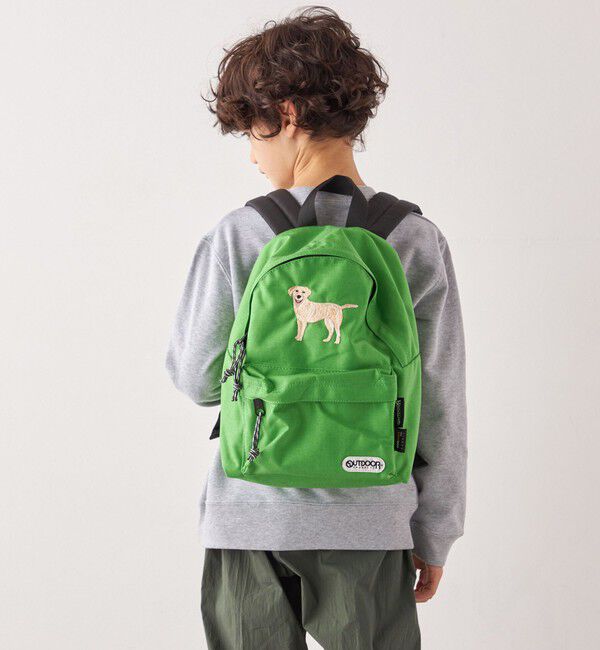 SHIPS any「【SHIPS any別注】OUTDOOR PRODUCTS: 刺繍 バックパック<KIDS>◇」|リュック|ライトグリーン