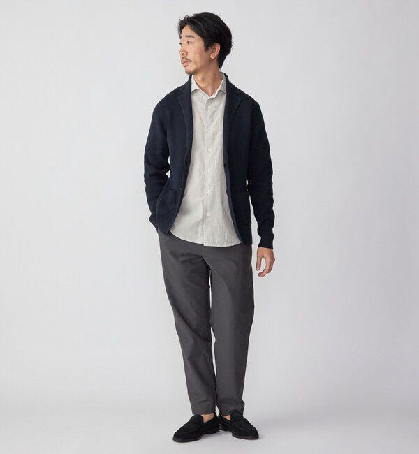 SHIPS「SHIPS: ボイル セミワイドカラー ストライプ ショートスリーブ シャツ」|シャツ・ブラウス|