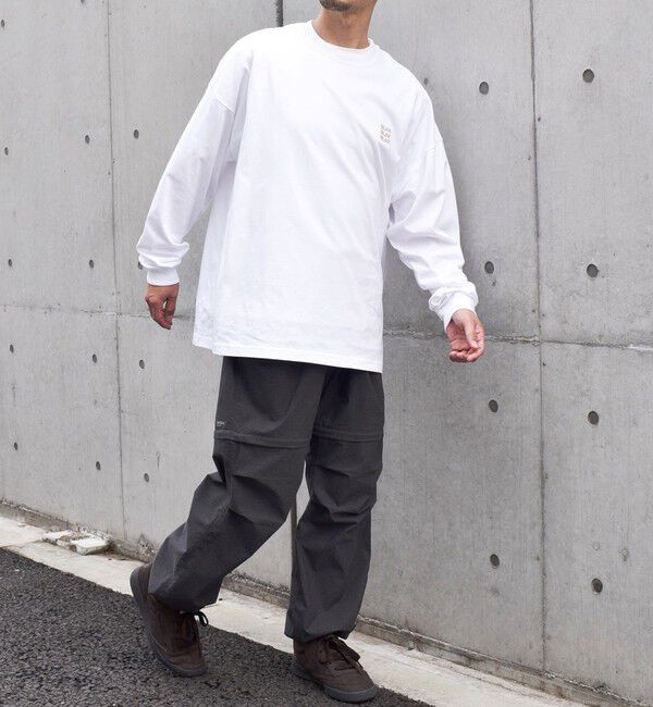 SHIPS any「【WEB限定】SHIPS any: BLAH BLAH BLAH.ワンポイント 刺繍 ルーズ Tシャツ (ロンT)◇」|Tシャツ・カットソー|