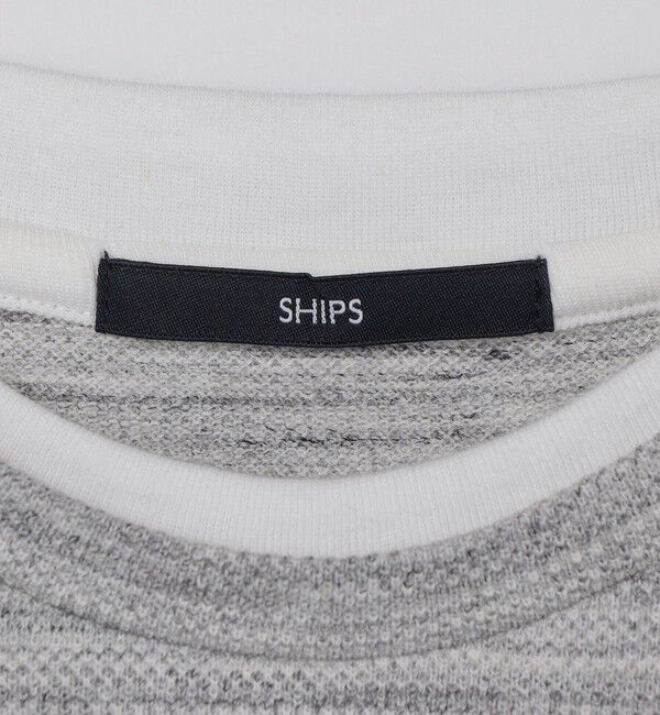 SHIPS「SHIPS: フェイクレイヤード ピケ クルーネック Tシャツ」|Tシャツ・カットソー|