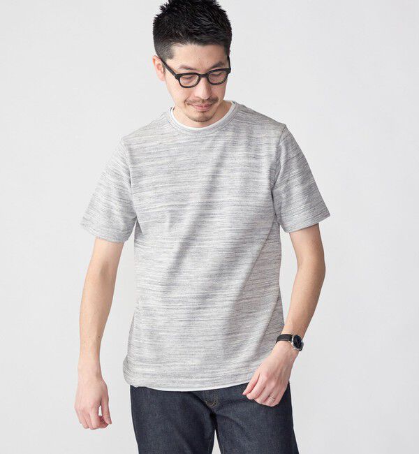 SHIPS「SHIPS: フェイクレイヤード ピケ クルーネック Tシャツ」|Tシャツ・カットソー|