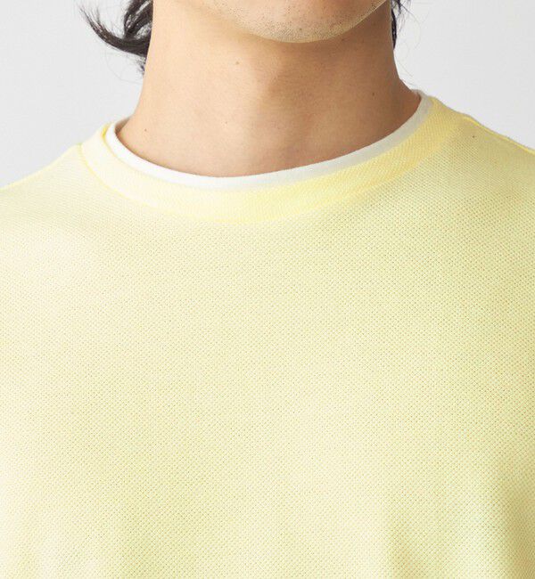 SHIPS「SHIPS: フェイクレイヤード ピケ クルーネック Tシャツ」|Tシャツ・カットソー|