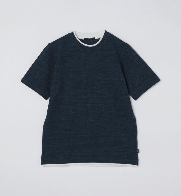 SHIPS「SHIPS: フェイクレイヤード ピケ クルーネック Tシャツ」|Tシャツ・カットソー|