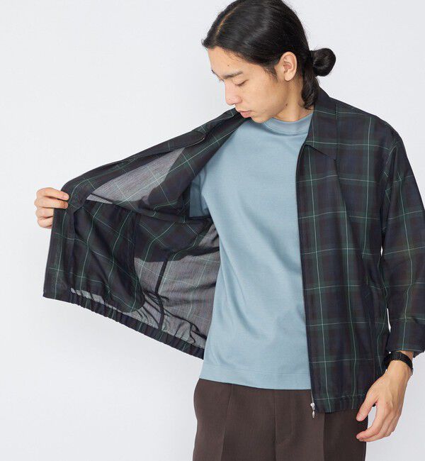 SHIPS「SHIPS:〈洗濯機可能〉ローン シャツ ジップ ブルゾン」|ブルゾン・スタジャン|