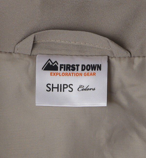 SHIPS Colors 「【SHIPS Colors別注】FIRST DOWN: 〈洗濯機可能〉ジップ フード ブルゾン」|ブルゾン・スタジャン|