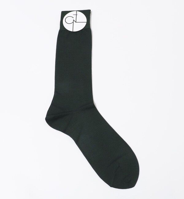 SHIPS「CONLEAD: シルク/ナイロン ソックス」|ソックス|オリーブ