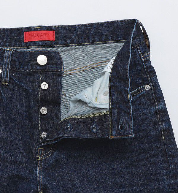 SHIPS「【SHIPS別注】RED CARD TOKYO: RHYTHM クリーンウォッシュ ジャストレングス スリムテーパードデニム」|デニム|