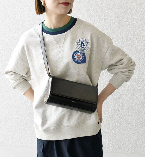 SHIPS any「SHIPS any:〈洗濯機可能〉USAコットン 裏毛 ワッペン ライン スウェット」|スウェット・ジャージ|