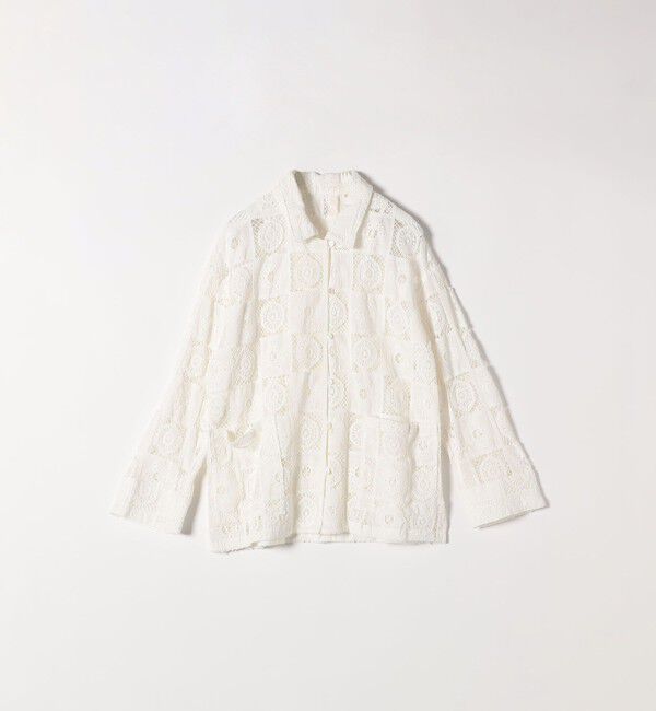 SHIPS any「SHIPS any:〈手洗い可能〉パッチワーク レース ジャケット シャツ」|その他|