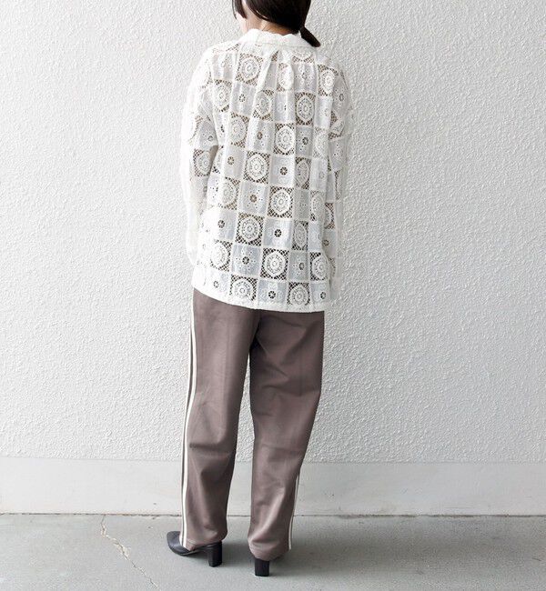 SHIPS any「SHIPS any:〈手洗い可能〉パッチワーク レース ジャケット シャツ」|その他|