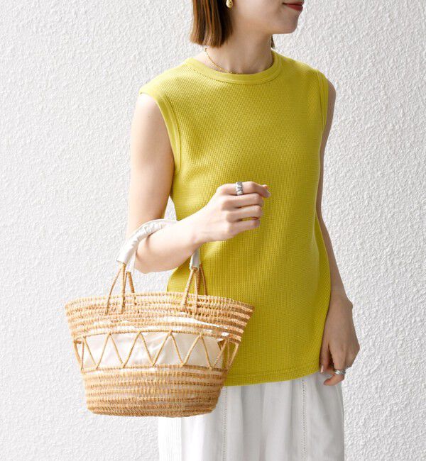 SHIPS any「《一部追加予約》SHIPS any:〈洗濯機可能〉ワッフル ヘンリーネック 2WAY ノースリーブ TEE」|タンクトップ|