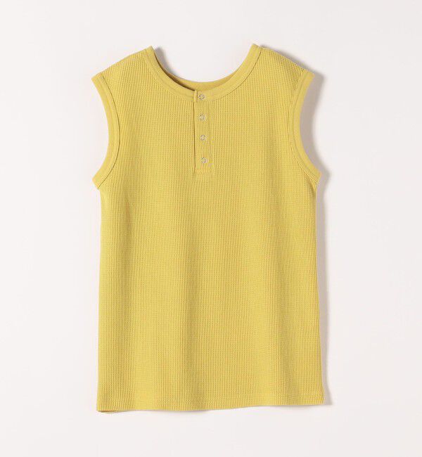 SHIPS any「《一部追加予約》SHIPS any:〈洗濯機可能〉ワッフル ヘンリーネック 2WAY ノースリーブ TEE」|タンクトップ|