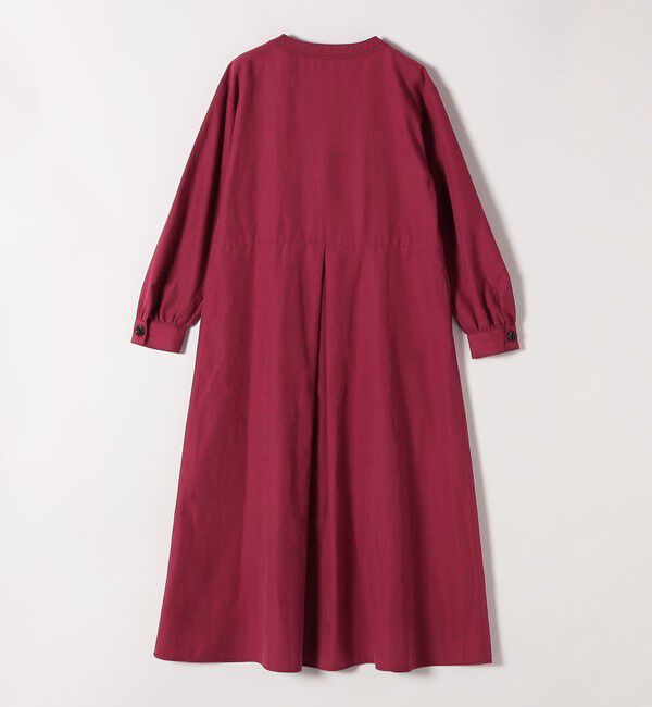 SHIPS any「SHIPS any:〈洗濯機可能〉ピーチスキン クルーネック ポケット フレア ワンピース」|ワンピース|