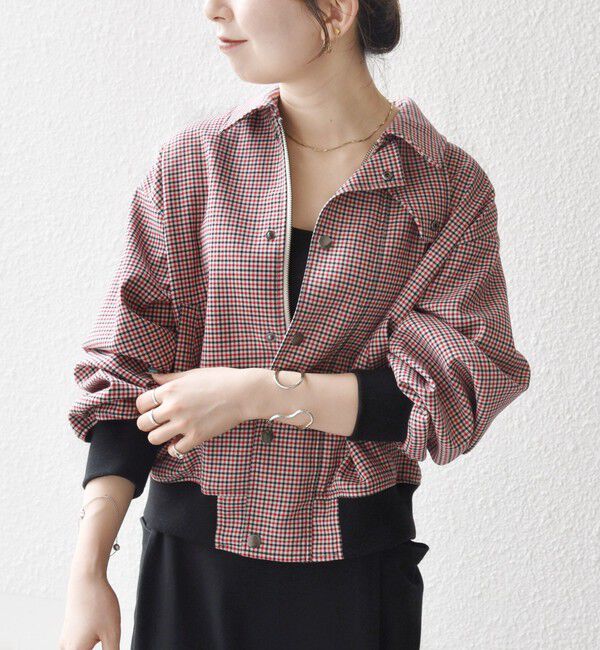 SHIPS any「SHIPS any: ガンクラブ チェック ハンティング ブルゾン」|ブルゾン・スタジャン|