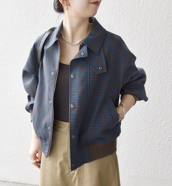 SHIPS any「SHIPS any: ガンクラブ チェック ハンティング ブルゾン」|ブルゾン・スタジャン|